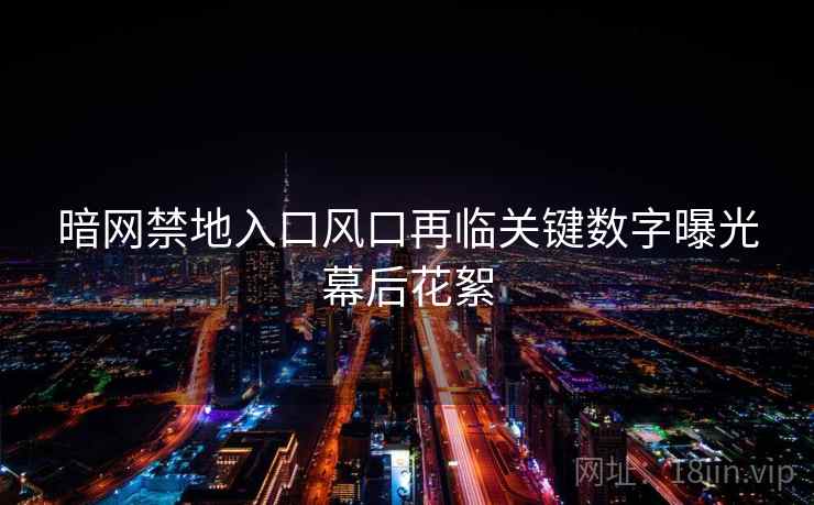 暗网禁地入口风口再临关键数字曝光幕后花絮