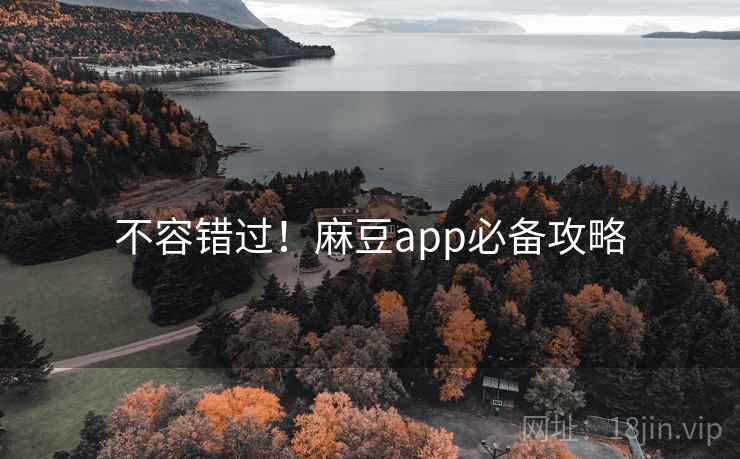 不容错过！麻豆app必备攻略